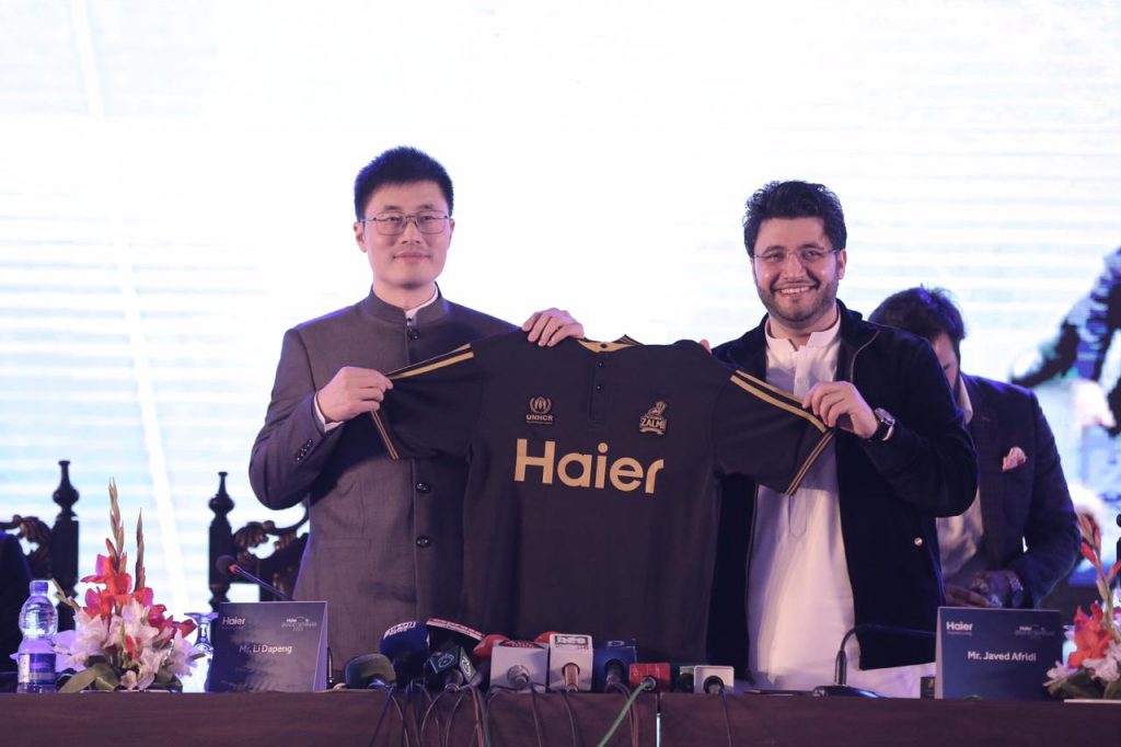 Peshawar Zalmi signed MoU with Haier Pakistan for PSL 5