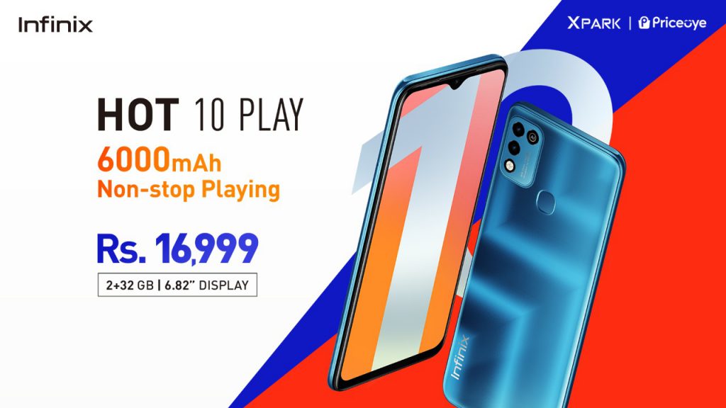 Infinix unveils latest Hot 10 play at PKR 16,999