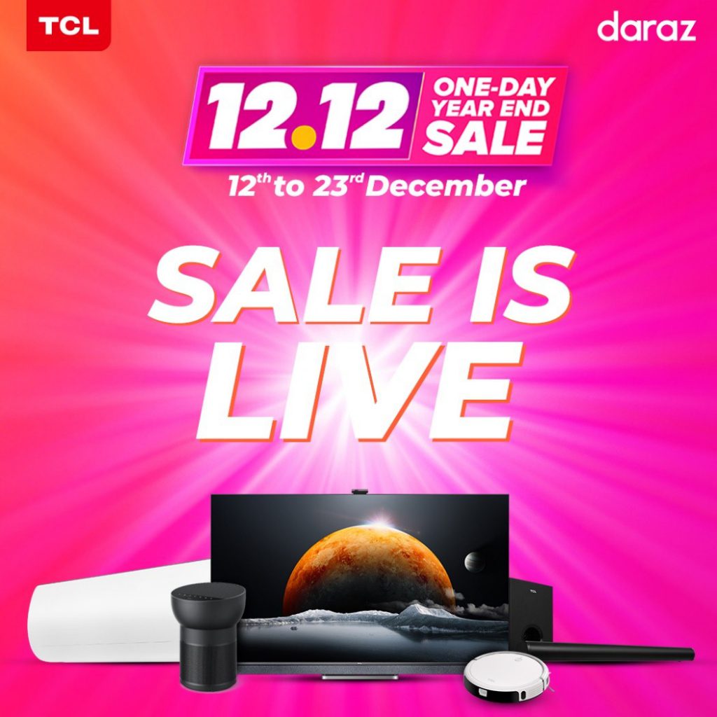 TCL and Daraz ends the year with a Bang with Mega discounts on 12.12 sale
