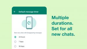 Multiple Durations Set for WhatsApp Chats