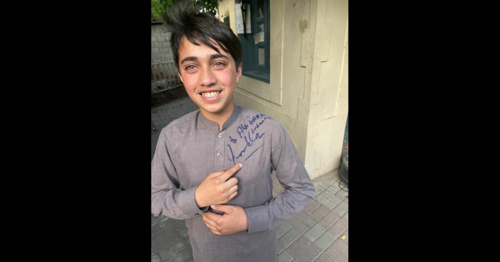 A viral video of a young fan meets Imran Khan