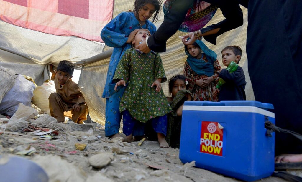 National polio campaign initiated after three polio cases were detected