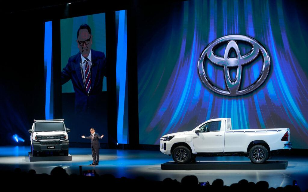 Toyota Motors Thailand unveiled the Hilux Revo electric battery prototype