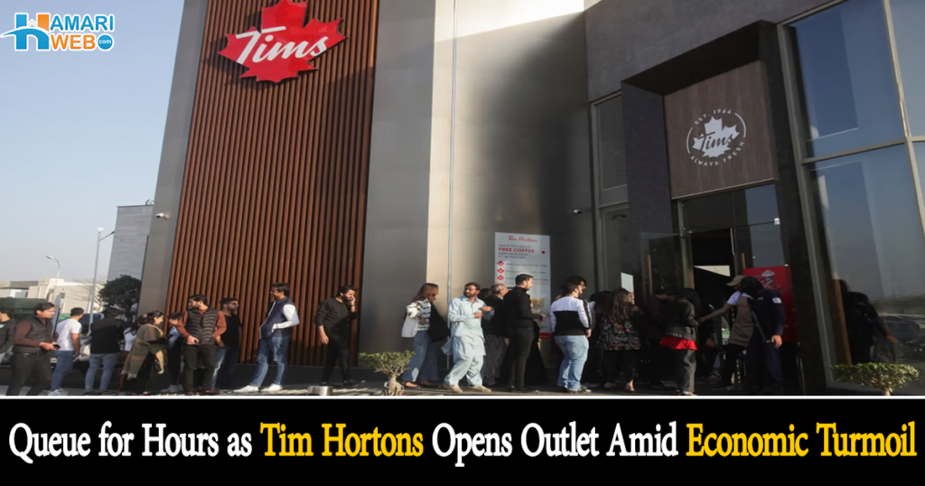 Pakistanis Queue for Hours as Tim Hortons Opens First Outlet Amid Economic Turmoil