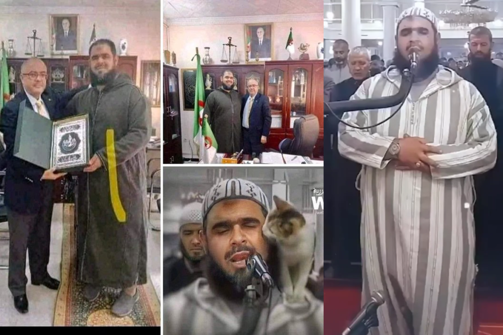 Heartwarming Moment: Imam’s Kindness to Cat during Ramadan Prayer Earns Him Award in Algeria