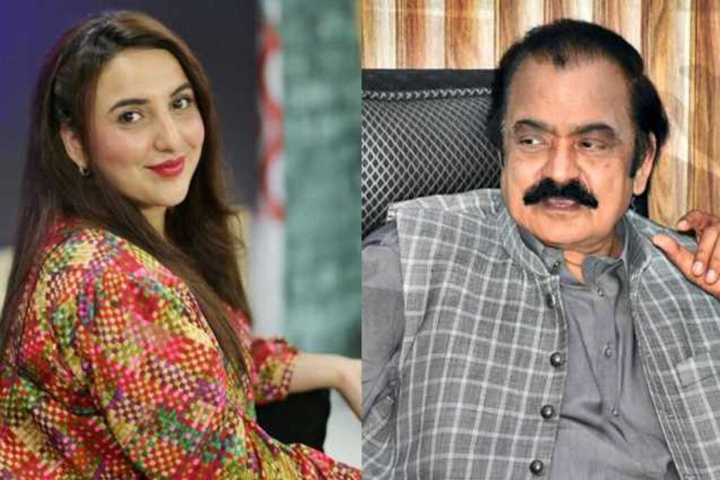 Hareem Shah’s Ultimatum to Rana Sanaullah: Restore Internet or Risk Exposure of Objectionable Videos