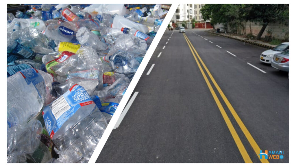 Karachi has introduced the first road made with plastic waste bottles