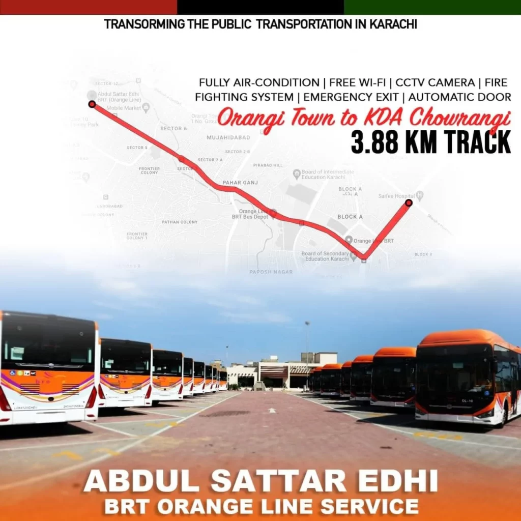 Karachi Orange Line Bus: Fares, Routes, Stations (October 2023)