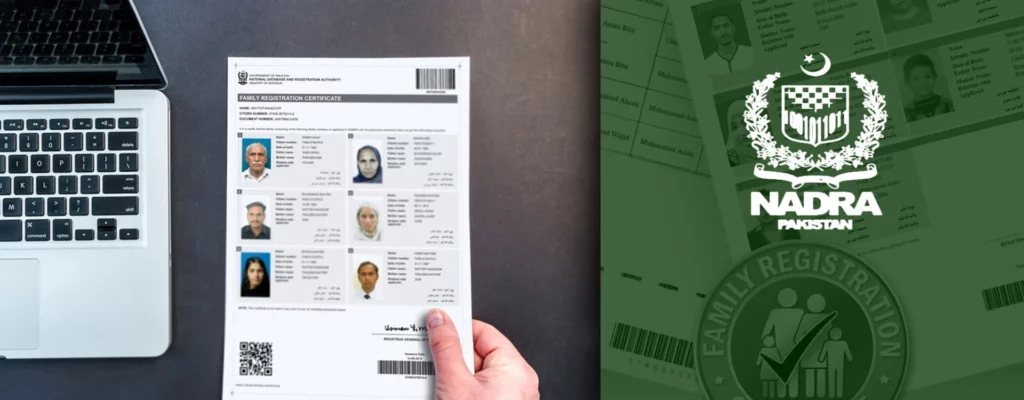 NADRA Family Registration Certificate (FRC) Fees in Pakistan for July 2024