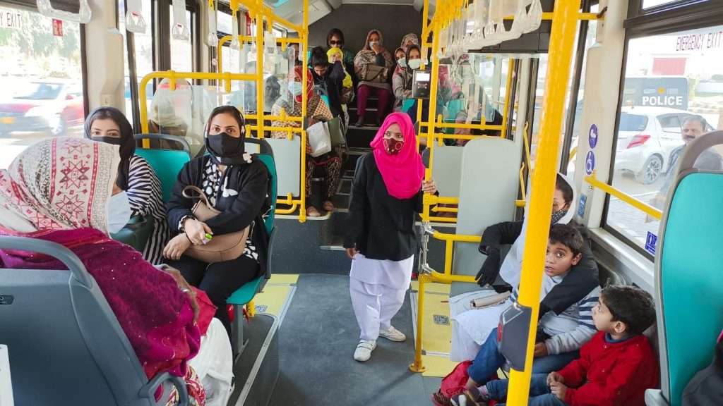 Pink Bus Service in Karachi Gets Female Drivers