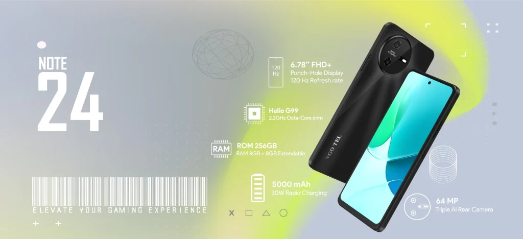 VGOTEL Note 24 Price in Pakistan with Specifications: February 2024