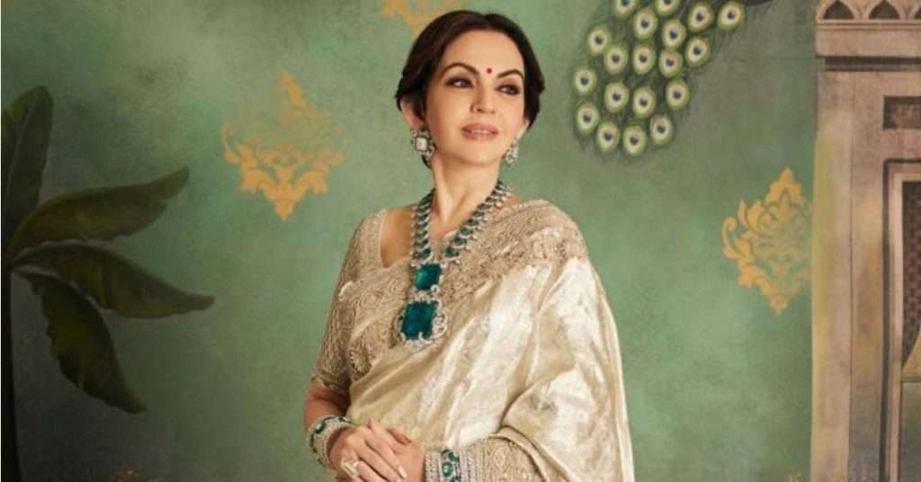 Nita Ambani’s Diamond Necklace Steals the Show at Son’s Pre-Wedding Celebrations