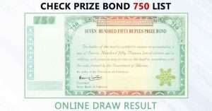 Rs. 750 Prize Bond Draw Results Announced Today: 15th April 2024