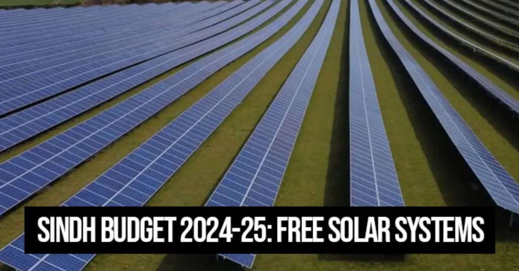 Sindh Govt Budget 2024-25: Free Solar Panels Announced for Public