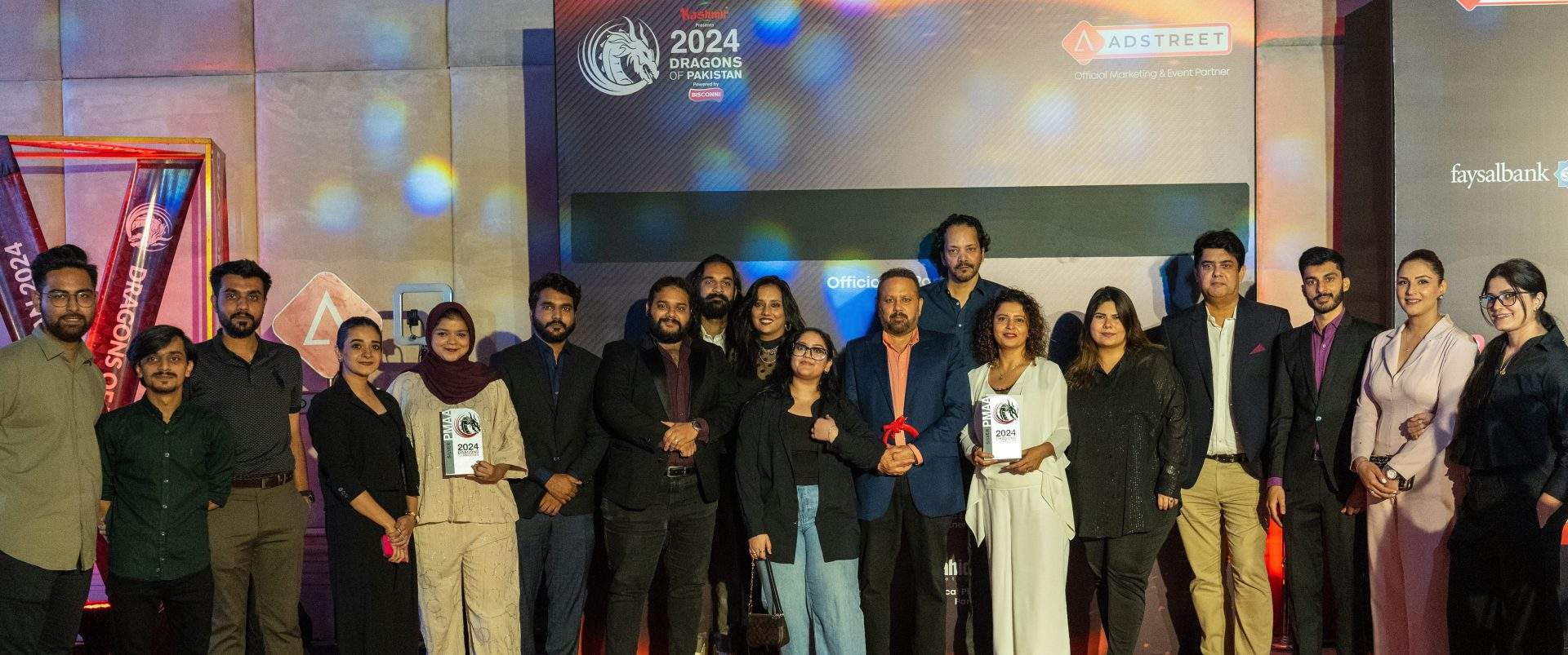 Synergy Group puts on a dominating show with 10 wins at the first ever international Dragons of Pakistan 2024 awards