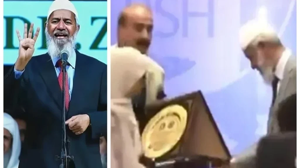 Zakir Naik’s Pakistan Visit: Stage Walk-Off Controversy Addressed During Public Talk in Karachi