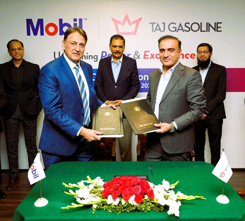 Taj Gasoline and MAL Pakistan Exclusive Mobil Lubricants Partnership