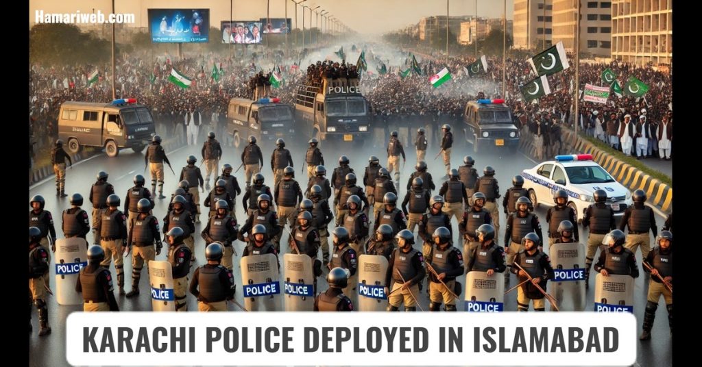 24 November PTI Protest: Extra Police Deployed from Karachi for Security and Crowd Control