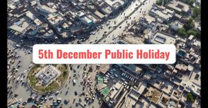 5th December Public Holiday Declared: Find Out Why Here!