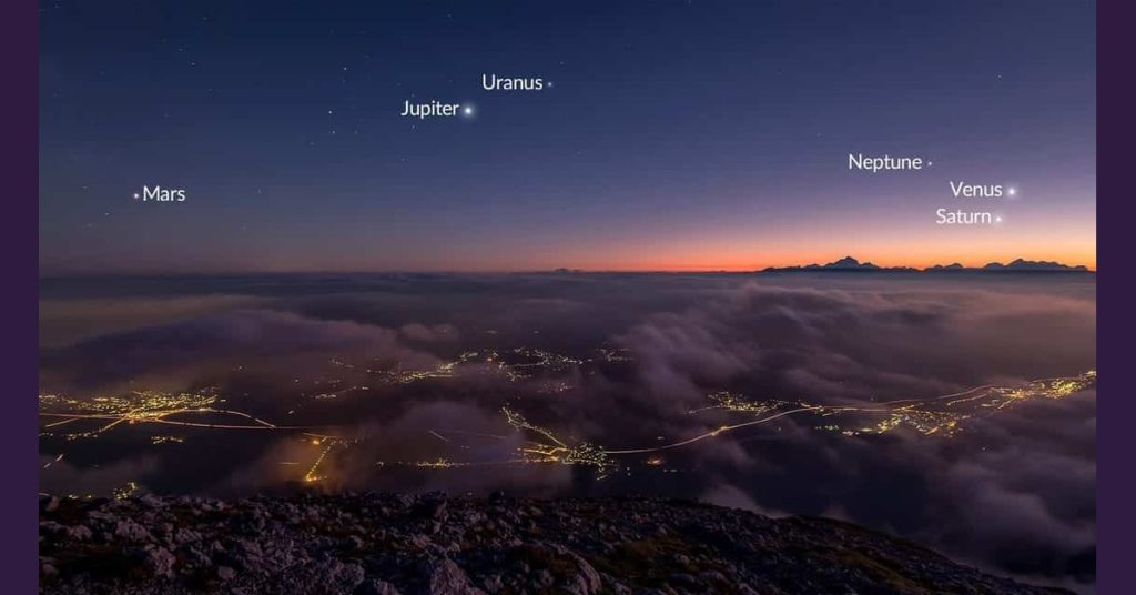 Six-Planet Alignment Observed in Karachi Last Night