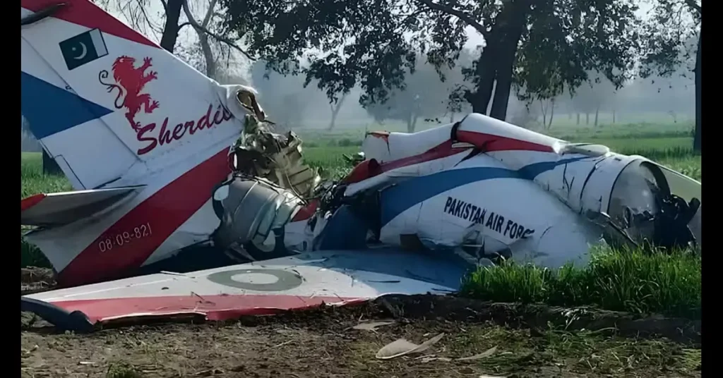 PAF Aircraft Crashes Near Risalpur: Pilot Martyred in Tragic Incident