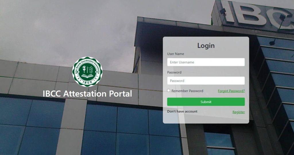 IBCC New Online System for Matric & Inter Certificate Attestation