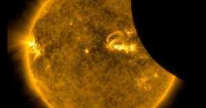 Partial Solar Eclipse Satellite Images: See the Moon’s Shadow from Space in Pictures on March 29, 2025