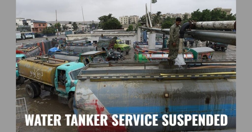 Water Tanker Service in Karachi Suspended: Major Shortage Expected Across the City