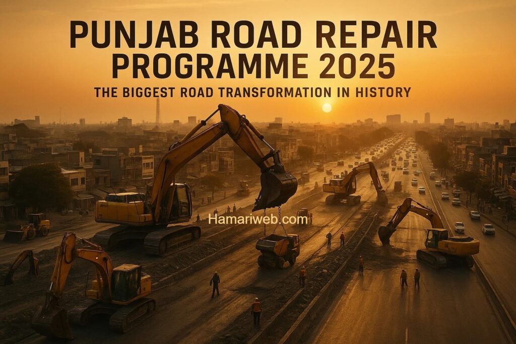 Punjab Road Repair Program 2025: Largest Road Project in Punjab’s History – See Full List of Areas!