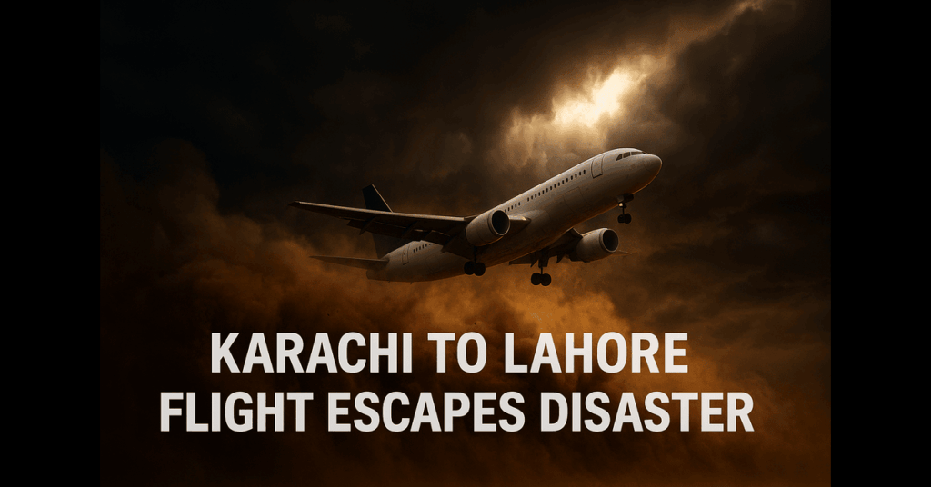 Flight FL-842 Karachi to Lahore Nearly Crashes in Terrifying Sandstorm—Passengers Describe Horror!