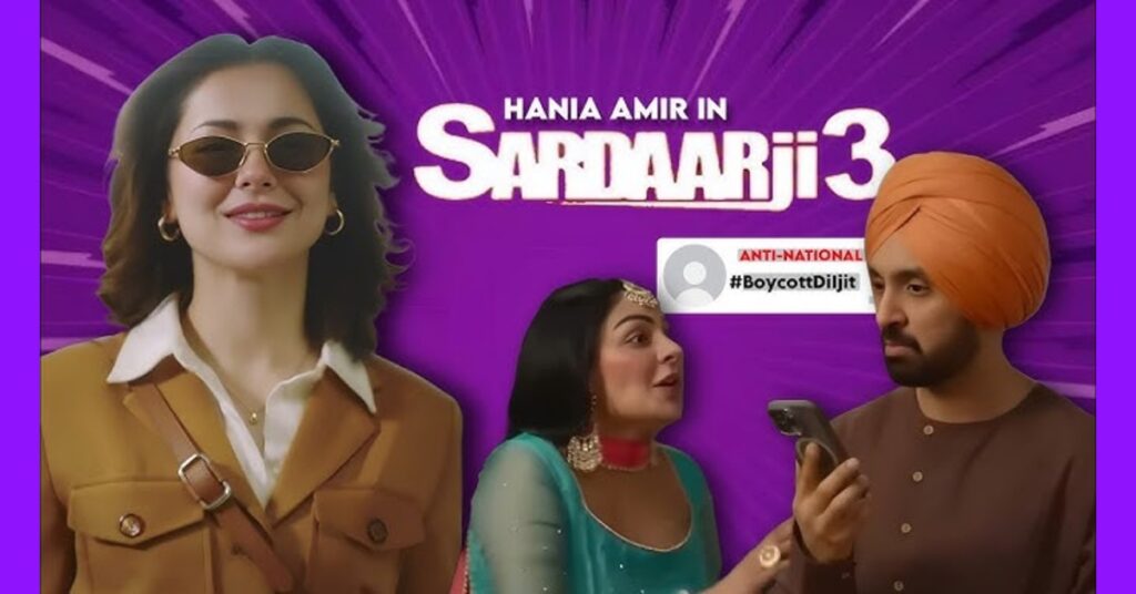 Diljit Dosanjh Faces Backlash in India Over Casting Hania Amir in Sardaar Ji 3