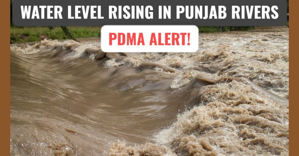 PDMA Issues Urgent Flood Warning in Punjab as River Levels Soar