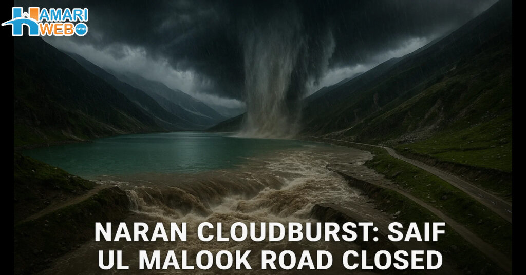 Saif-ul-Malook Road Closed After Cloudburst, 500+ Tourists Rescued in Naran