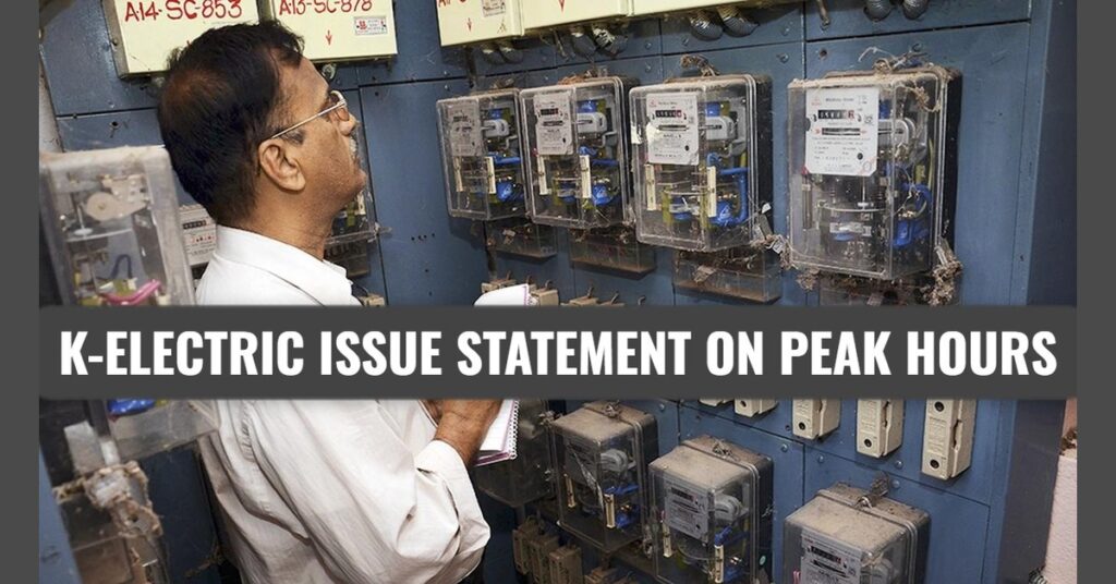Did K-Electric Change Peak Hours? Official Statement Issued