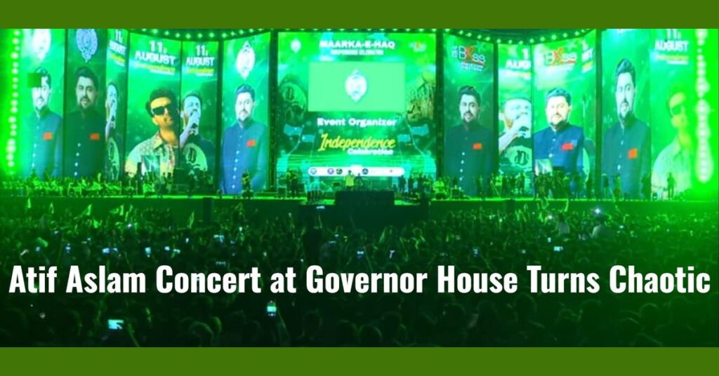 Atif Aslam Concert at Governor House Karachi Stopped Amid Management Failures