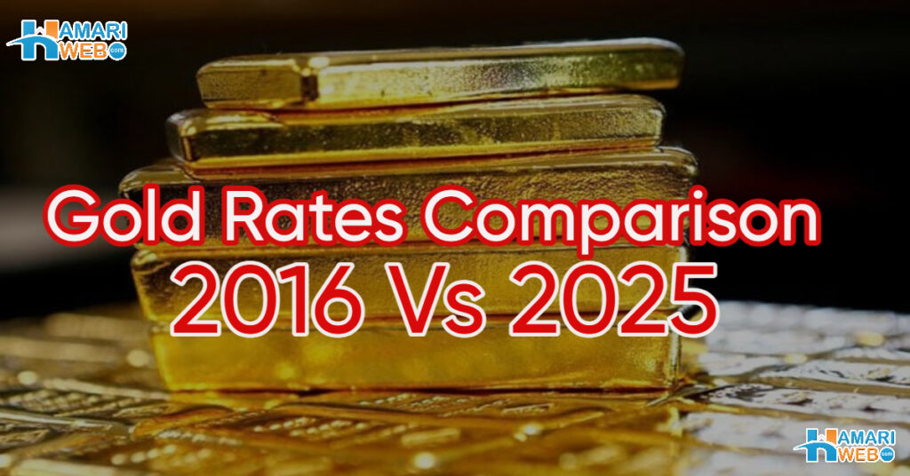 What Was the Gold Rate in 2016 in Pakistan Compared to Today?