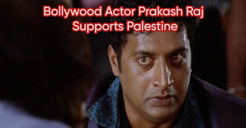 Prakash Raj Palestine Remarks Spark Debate, Actor Blames Modi Equally for Gaza Crisis