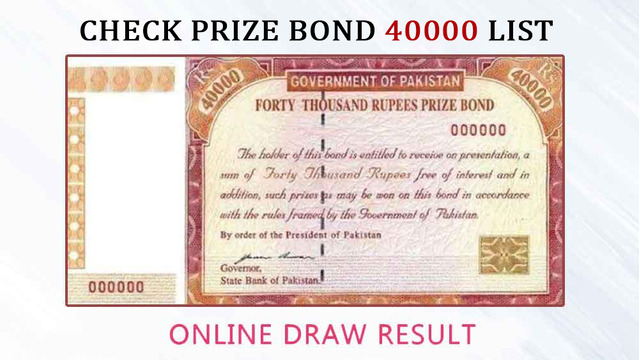 Premium Prize Bond Rs. 40000 Draw Results Announced