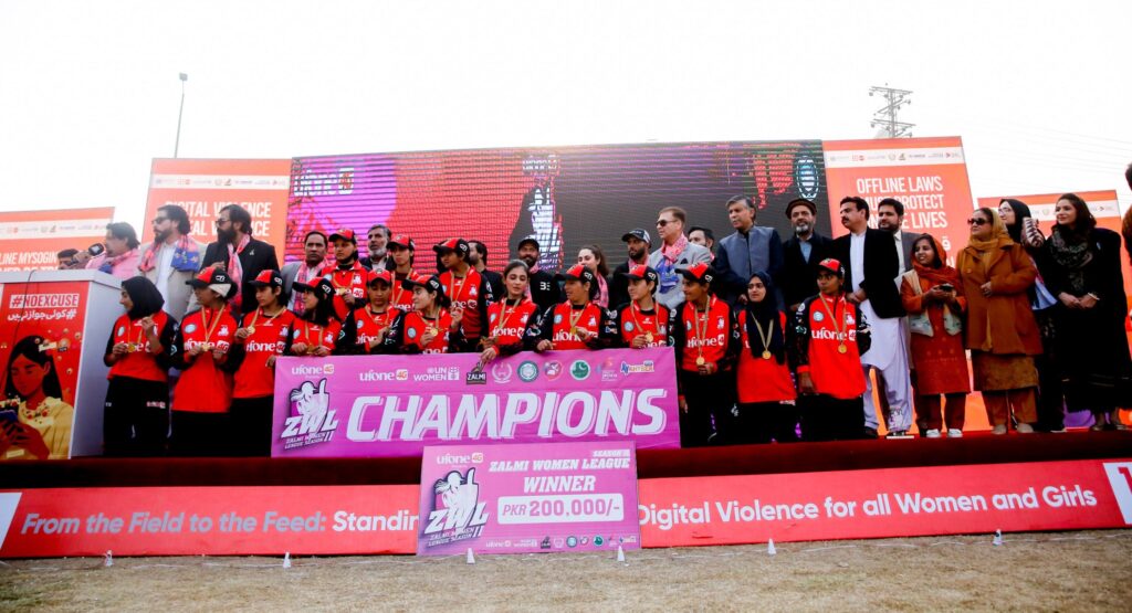 Hazara won the title of the Zalmi Women’s Cricket League Season Two.