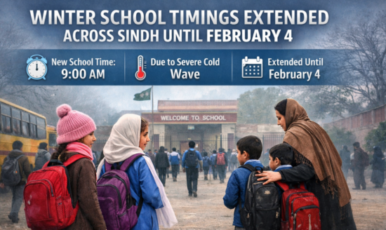 Sindh Extends Winter School Timings Till February 4 Amid Ongoing Cold Weather