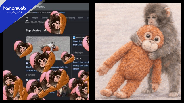 Punch the Monkey: Google Showers Hearts When You Search the Viral Monkey