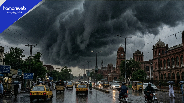 Lahore Weather Turned Dark: Black Clouds and Intense Hail Storm Lash City