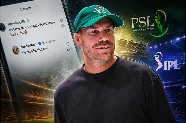 Karachi Kings Captain David Warner Shut Down Indian Fan Over IPL vs PSL Talk