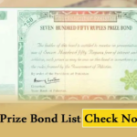 750 Prize Bond List Announced: Check Complete Rs 750 Prize Bond Draw 107 Result