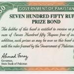 Rs750 Prize Bond July 2026 Draw Date Announced by National Savings 