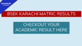 BSEK Karachi Matric Result 2026 to Be Announced Today at 5 PM for Science Group