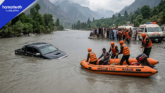 Toyota Vigo Swept Away in Kunhar River in Naran, Four Friends Rescued