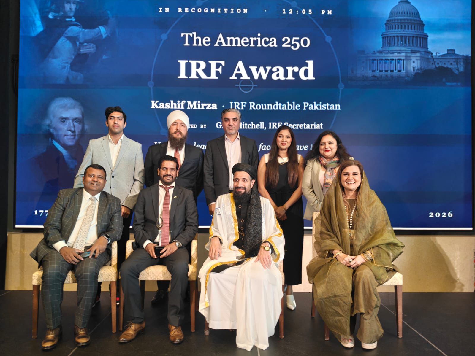 Muhammad Kashif Mirza Receives International Religious Freedom Award in Washington