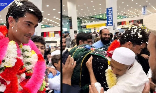 Razaullah Receives Grand Welcome at Islamabad Airport After England Performance