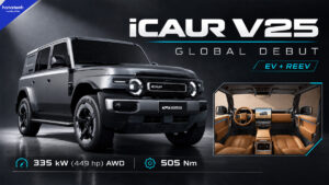 iCAUR V25 Debuts With Two Power Options and Horse Power Up to 449